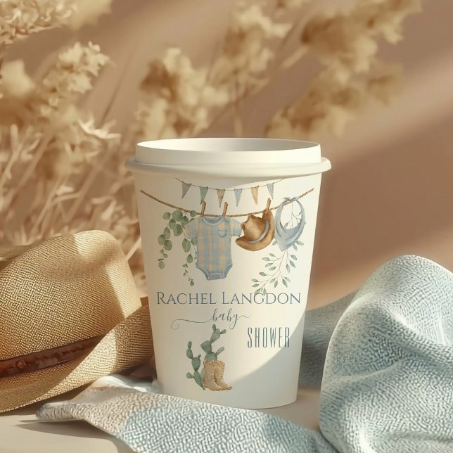 Vasos De Papel Un Baby Shower de un niñito (Subido por el creador)