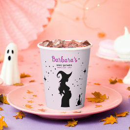 Vasos De Papel Un bebé está preparando Baby Shower de Halloween