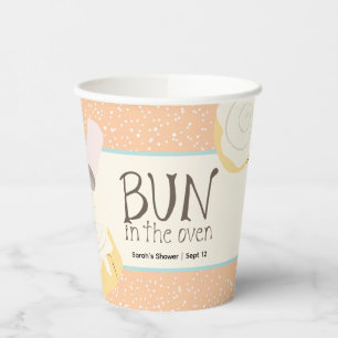 Vasos De Papel Un bollo en el Baby Shower de los cuervos