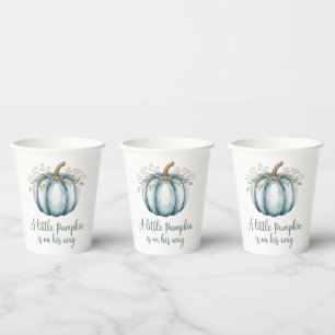 Vasos De Papel Un calabaza está de camino Baby Shower