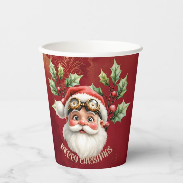 Vasos De Papel Un capo de vapor caprichoso (Anverso)