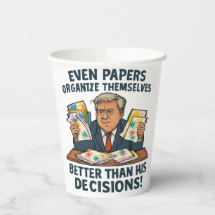 Vasos De Papel Un Chiste político que se escribe a sí mismo