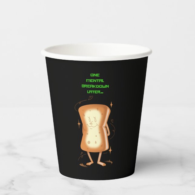 Vasos De Papel Un desglose mental más tarde (Anverso)