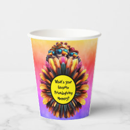 Vasos De Papel Un día de acción de gracias divertida