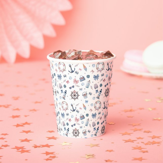 Vasos De Papel ¡Un Día En La Playa! (in situ)