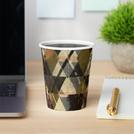 Vasos De Papel Un diseño abstracto moderno
