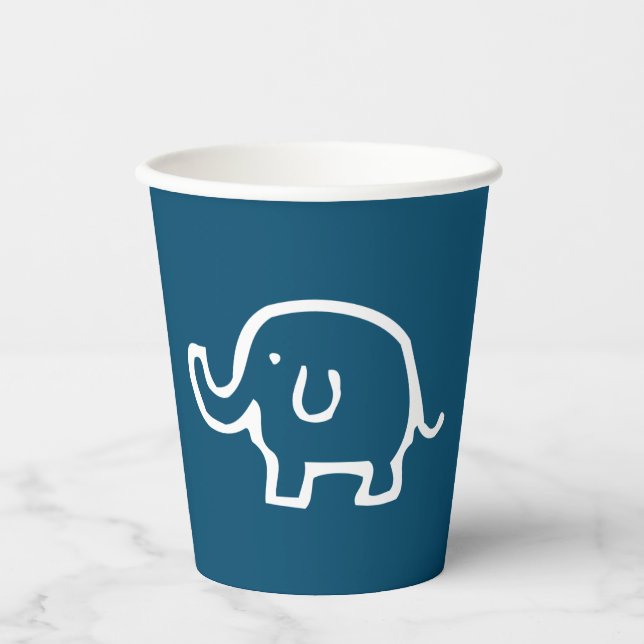 Vasos De Papel Un elefante blanco (Anverso)