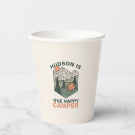 Vasos De Papel Un Feliz Campista Primer Cumpleaños