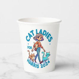 Vasos De Papel Un gato chiflado y gracioso, sin hijos, Lady Kamal