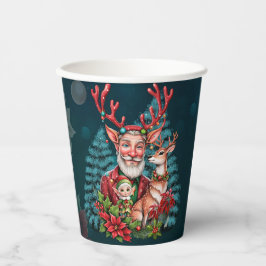 Vasos De Papel Un ilustracion de Navidades caprichosos,