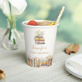 Vasos De Papel Un Nuevo Capítulo Comienza Libro Baby Shower