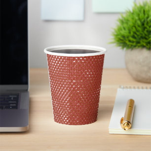 Vasos De Papel Un papel enrollado de papel envuelto con una fiest