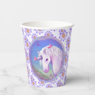 Vasos De Papel Un paraíso morado