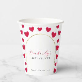 Vasos De Papel Un pequeño arca de amor Valentina Baby Shower