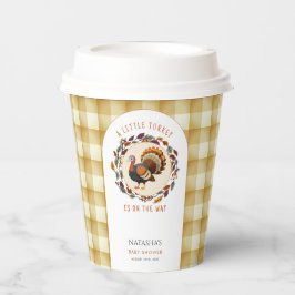 Vasos De Papel Un pequeño Baby Shower de Acción de Gracias de Tur