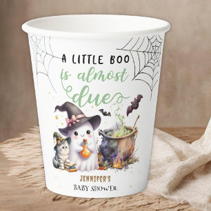 Vasos De Papel ¡Un Pequeño Boo! Sexo neutral de Baby Shower de Ha