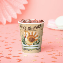 Vasos De Papel Un pequeño chisme para el Baby Shower de Turquía