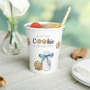 Vasos De Papel Un pequeño cookie está en camino Fiesta de baby sh