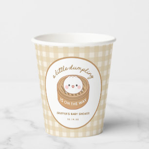 Vasos De Papel Un Pequeño Desplome Está En El Camino De Baby Show