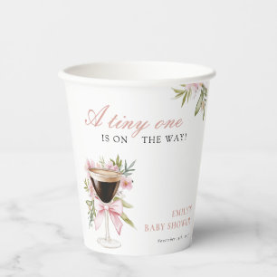 Vasos De Papel Un pequeño Espresso Martini Baby Shower