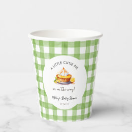 Vasos De Papel Un pequeño muelle de Gingham Baby Shower