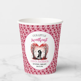 Vasos De Papel Un pequeño San Valentín