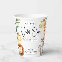 Vasos De Papel Un poco salvaje un Safari Baby Shower