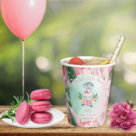 Vasos De Papel Un ratoncito lindo está en camino Chica Baby Showe