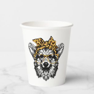 Vasos De Papel Un regalo para los amantes de los perros graciosos