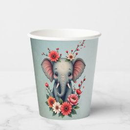 Vasos De Papel Un toque de verano: El elefante bebé