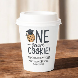 Vasos De Papel Una clase de graduación de cookie inteligente de