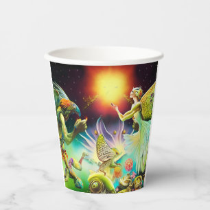 Vasos De Papel Una época de pintura de aceite recompensas