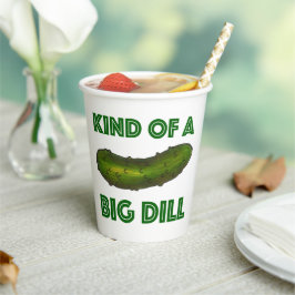 Vasos De Papel Una especie de "Big Dill" (Acuerdo) Green Kosher P