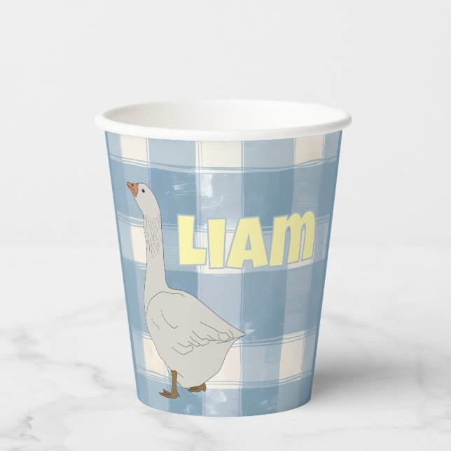 Vasos De Papel Una estúpida copa de ganso (Anverso)