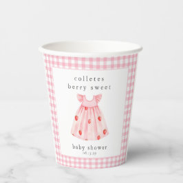 Vasos De Papel Una fresa Baby Shower dulce de Berry