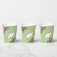 Una gallina y pollitos tazas de café