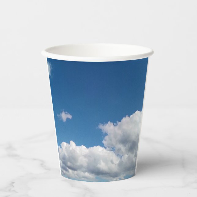 Vasos De Papel Una larga nube (Anverso)