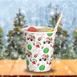 Vasos De Papel Una Navidad muy alegre del Cavalier King Charles