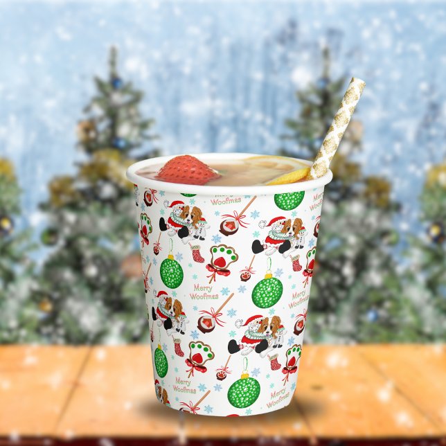Vasos De Papel Una Navidad muy alegre del Cavalier King Charles (Subido por el creador)