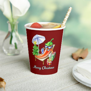 Vasos De Papel Una navidad navideña chilli bajo la sombra del sol
