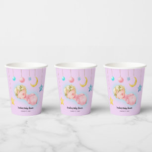 Vasos De Papel Una niña dulce Baby Shower