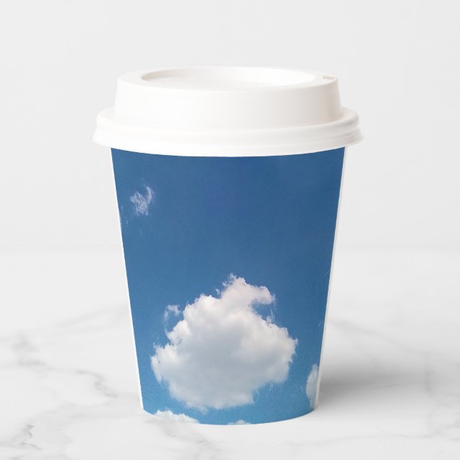Vasos De Papel Una nube simple (Anverso)