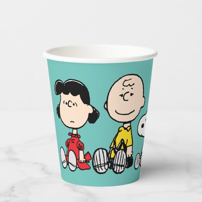 Vasos De Papel Una pandilla de cacahuetes juntos (Anverso)