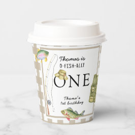Vasos De Papel Una pequeña fiesta de cumpleaños de pescadores