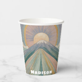 Vasos De Papel Una serenata volcánica personalizada