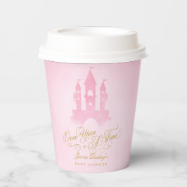 Vasos De Papel Una Vez, Fairytale Castle Chica Baby Shower