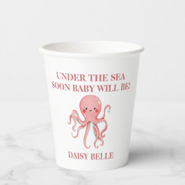 Vasos De Papel Under The Sea Mermaid Girls Baby Shower