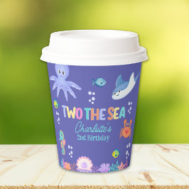 Vasos De Papel Under the Sea – TWO the SEA Birthday Theme