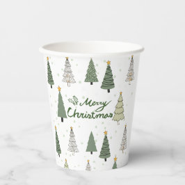 Vasos De Papel Under the Snowy Trees – Christmas