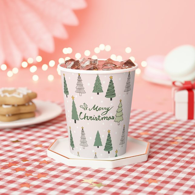 Vasos De Papel Under the Snowy Trees – Christmas (Subido por el creador)